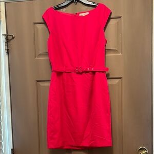 NWT Banana Republic Hot Pink Dress with Belt Size 8 Petite